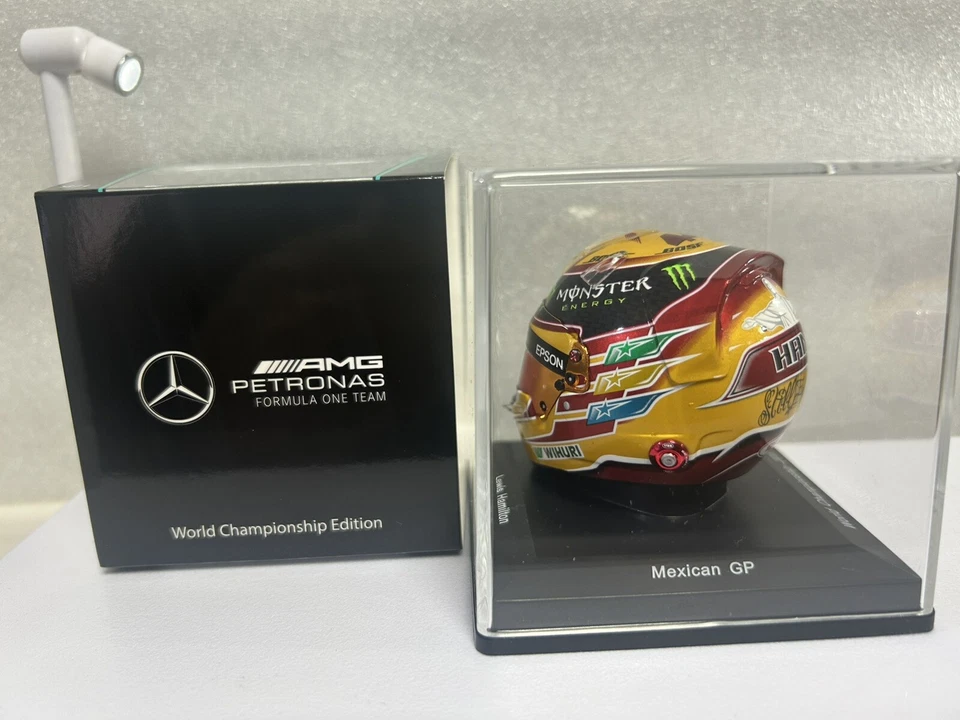 Lewis Hamilton Mercedes F1 2017 Mexico GP Exclusive WC Helmet 1/5 - Image 3 of 4