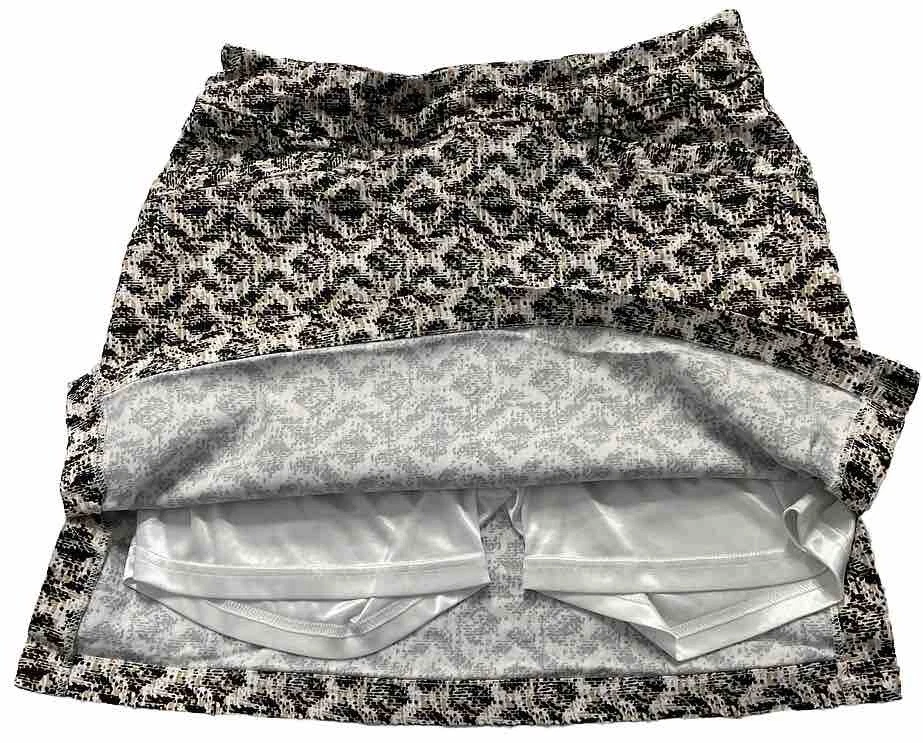 Falda corta SPORT HALEY Dauphine jersey golf/tenis beige/negro/blanco para mujer 4 Foto 3 de 4