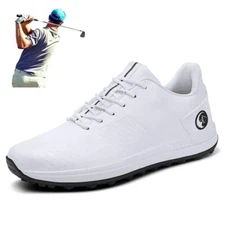 Professional Men's Golf Shoes Fashion Outdoor Lace-up Breathable Golf Sneakers