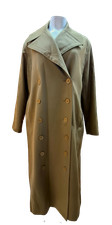 Club Monaco Women Dbl Breasted Long Loden / Vert Size L Nwt $695.00