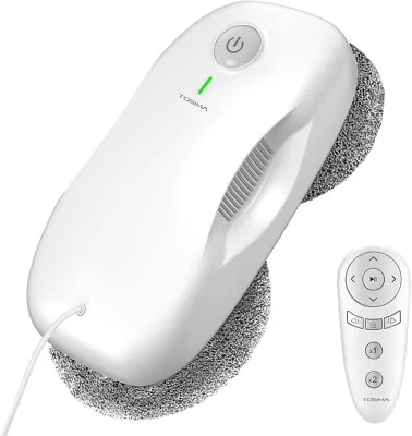 Tosima W2 Window Cleaner Robot – 3800Pa Auto Cleaning, Smart Path, Remote