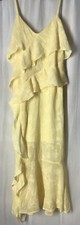 Women's Ruffle Midi Dress - Wild Fable Yellow XS Adjustable Spaghetti Straps NWT