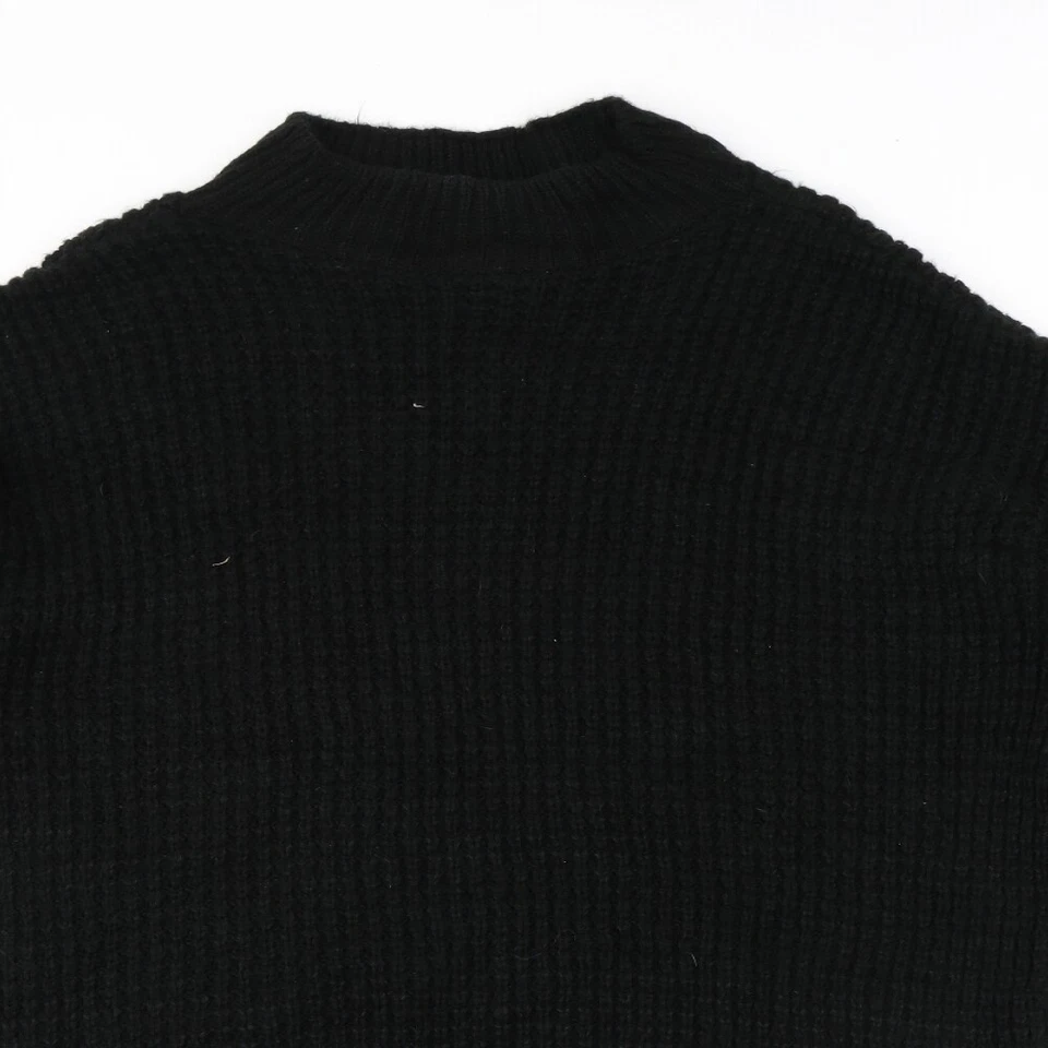 PRETTYLITTLETHING Womens Black Round Neck Acrylic Blend Jumper Size 12 - Image 3 of 4