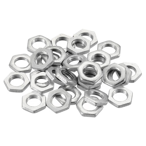 Lot De 10 Écrous Hexagonaux M18 X 1.5 En Acier - Hauteur 8mm - Métrique - Marque Uxcell - Neuf