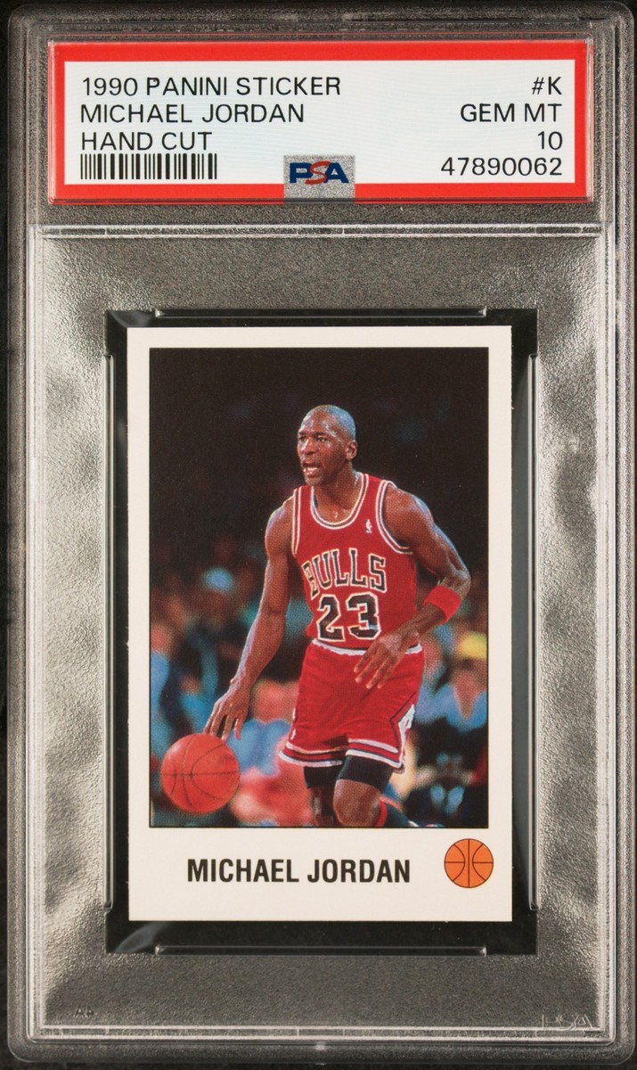 PSA 10 MICHAEL JORDAN 1990-91 Panini Stickers #K Chicago Bulls