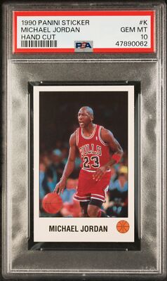 PSA 10 MICHAEL JORDAN 1990-91 Panini Stickers #K Chicago Bulls