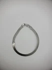 Vintage Silver Tone Bracelet Smooth Link Jewelry Costume