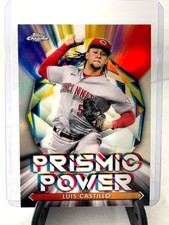 2021 Topps Chrome #PP-14 Luis Castillo Prismic Power Refractor Cincinnati Reds