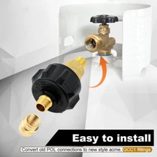 QCC1 Propane Gas Fitting Adapter 1/4" NPT Female Pipe Fitting for BBQ Camping