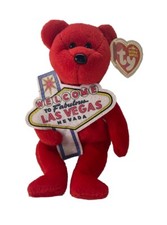 Welcome to Fabulous Las Vegas Beanie Baby Aces 2006, EXTRA TAG, Ty Original Tag