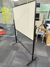 Double Sided Magnetic Whiteboard Adjustable Mobile Revolving Board with Magnets