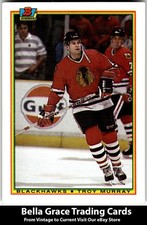1990-91 Bowman Troy Murray #13 Chicago Blackhawks NHL Hockey