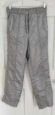 Vintage Feller Hosen Women's Ski Snow Pants SILVER sz 8 Made in SWITZERLAND