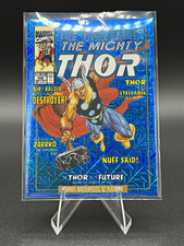 2024 Marvel Masterpieces '92 Platinum Thor #92-V Variant Blue Traxx