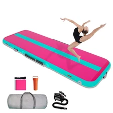 Air Track Tumbling Mat | 4/8 inches Tumble Track Mats for Gymnastics, Inflata...