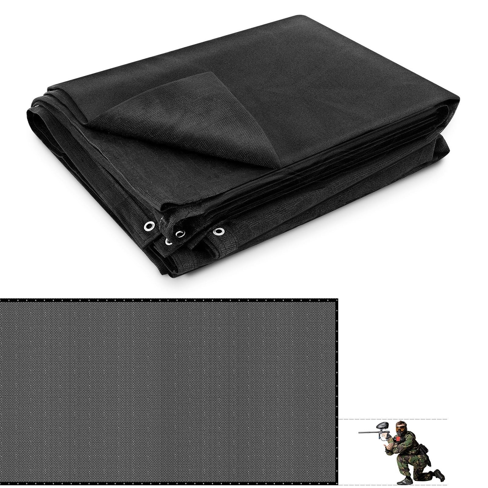 10 FT X 100 FT Paintball Net HDPE Heavy Duty Paintball Barri
