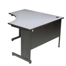 Global Industrial Laminate Top Corner Desk 48" Gray