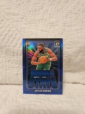 Jaylen Brown- 2024-25 Panini Donruss Optic Winner Stays Blue Prizm- Celtics../85