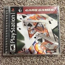 Card Games (Sony PlayStation 1, 2001) CIB