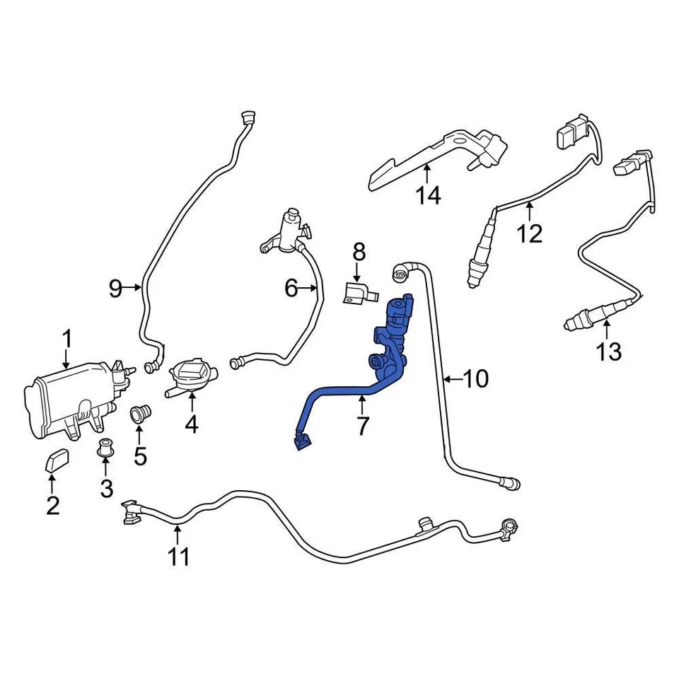 For BMW X5 2016-2018 BMW 13907636145 Emission Check Valve - Изображение 3 из 3