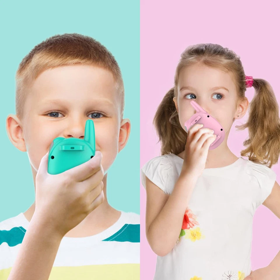 Rechargeable Walkie Talkies for Kids - 2 Pack with Lanyard for Outdoor Games - Image 3 of 4