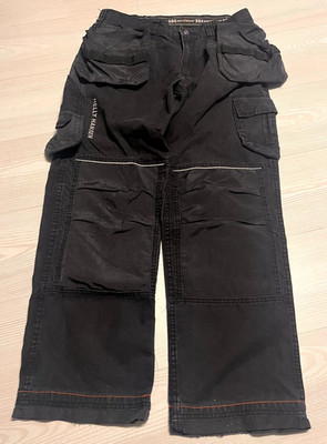 Helly Hansen Chelsea Workwear Hose Herren C50 W34 L32 schwarz Canvas mehrere Taschen