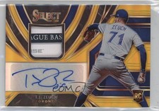 2020 Panini Select Rookie Jersey Auto Gold Prizm /10 TJ Zeuch #RJA-TZ Auto r9d