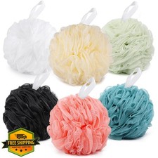BTYMS 6 Pcs XXL Loofah Bath Sponge 100g Exfoliating