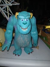 Pixar 2001 Sully Monster Inc 11" Talking, Moving Pull String Toy, Works Complete