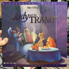 Lady And The Tramp Laserdisc Walt Disney Home Video WIDESCREEN THX AC-3 Rare 