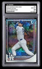 2025 Shohei Ohtani Bowman Chrome Mega Box Mojo Refractor Card #17 MINT Graded 10