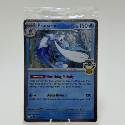 Pokemon TCG Primarina 020/084 Promo | Pitch Black | Sealed | Barnes & Noble