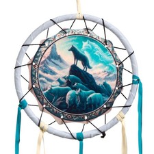 Dreamcatcher - Spirit of the Wolf Pack - 16cm - Brand New