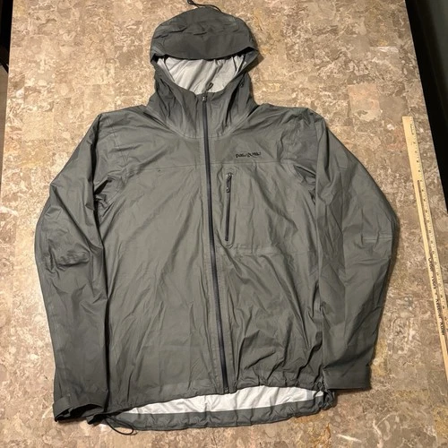 Patagonia M10 Rain Jacket Mens Large Slate Grey Full Zip H2NO Worn In 84171 - product listing photo