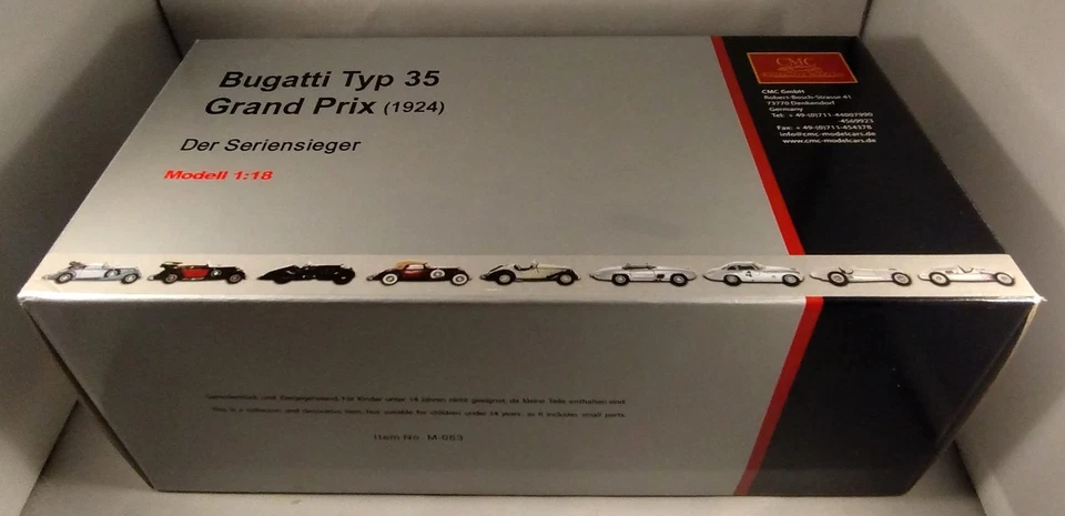 BUGATTI TYP TYPE 35 GRAND PRIX 1924 M-063 CMC 1:18 - Immagine 2 di 4