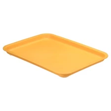 12x9" Fast Food Tray Plastic Reusable Multi-Purpose Serving Trays Yellow