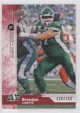 2018 Upper Deck CFL Red 139/150 Brendon LaBatte #148 r6v