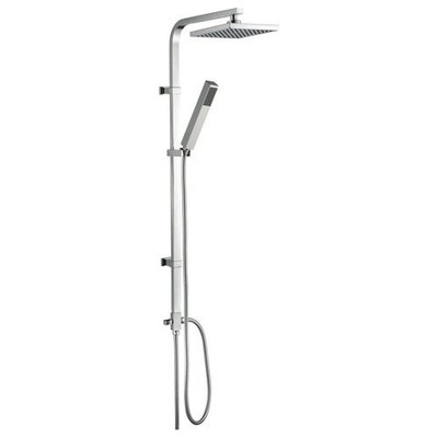 Idro bric 0042CR Kube Duschsäule Chrom Glanz Silber
