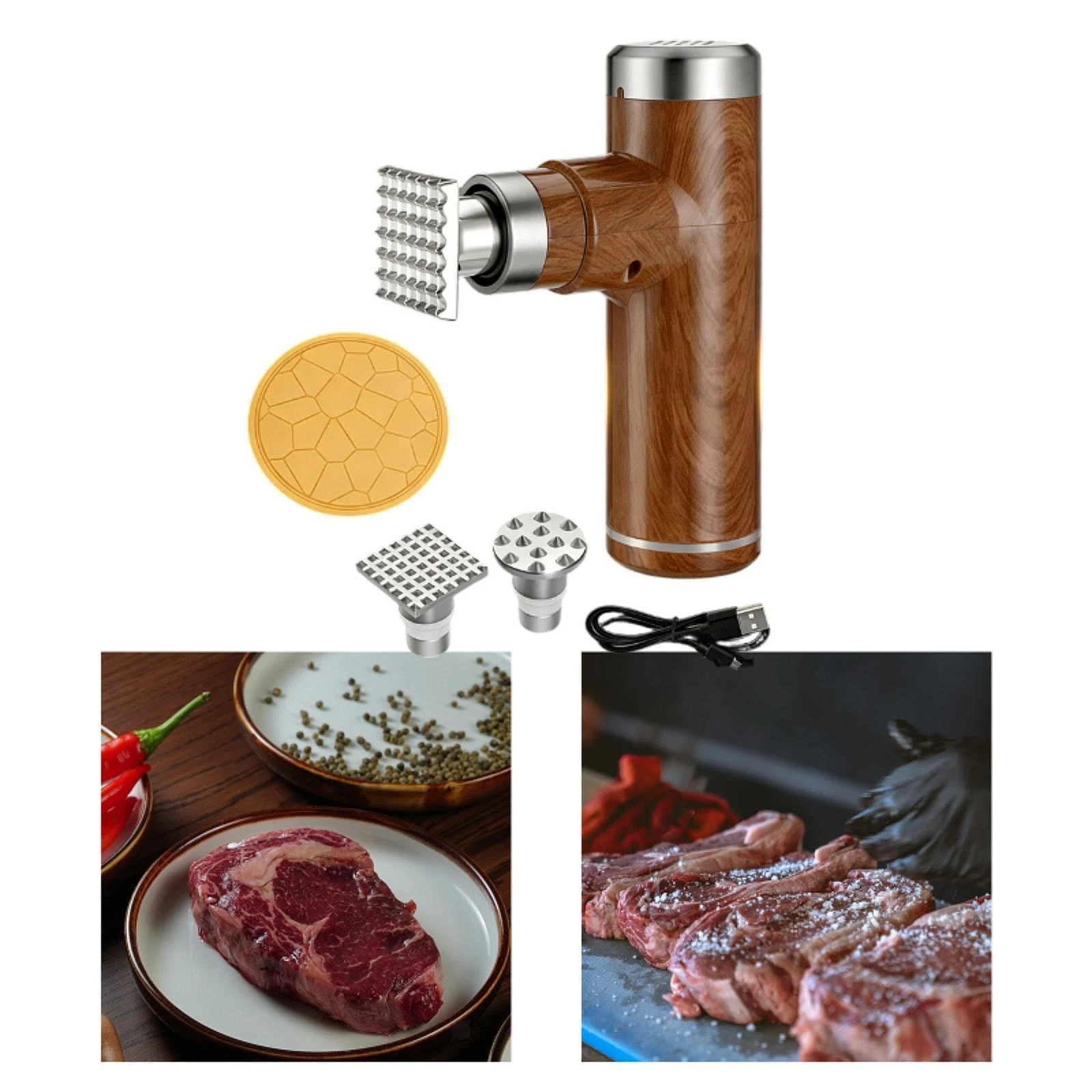 Electric Meat Tenderizer Tool Multipurpose for Tenderizing Chicken Chops