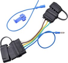 4-way To 5-way Flat Trailer Wiring Adapter Compatible With Boat Trailer Wsurge