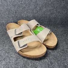 BIRKENSTOCK Arizona Vegan Synthetics Men's Size 12 Gray Taupe 1025779