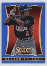 2013 USA Baseball Box Set Select Blue Prizm Preview /199 Bryson Brigman #89 1b3