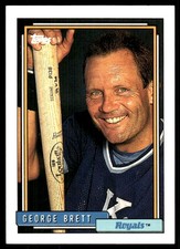 George Brett 1992 Topps #620 Royals MLB READ FREE SHIPPING AutographDen