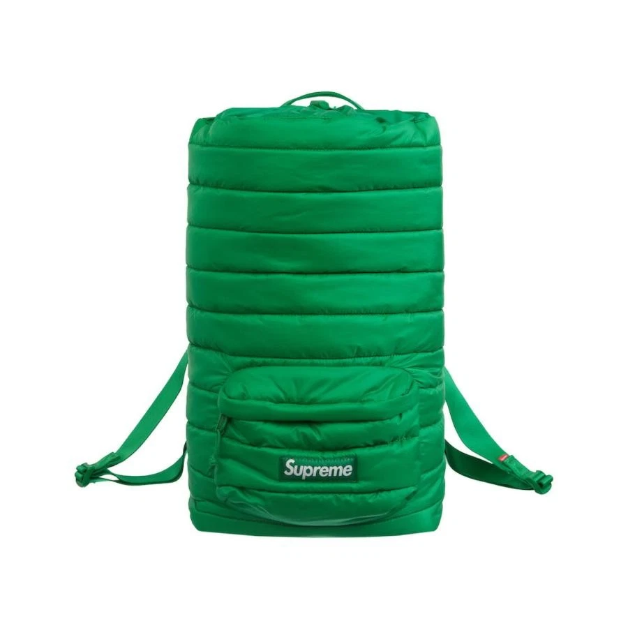 Sac à dos Supreme Puffer vert sac bouffant voyage scolaire Un