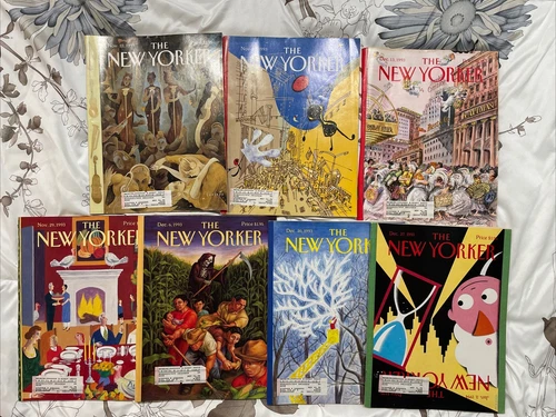 The New Yorker Magazine 1993 Lot of 7 Full Issues Good to VG Copies