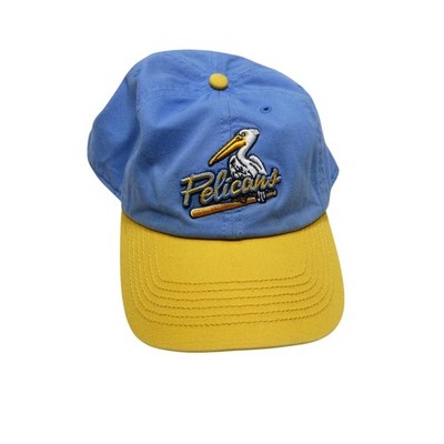 Myrtle Beach Pelicans Hat Cap Fitted Mens 2XL Blue Yellow MILB Baseball '47