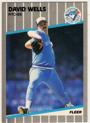 1989 Fleer Baseball David Wells No. 247 Toronto Blue Jays