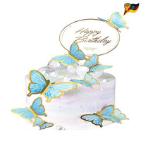 Tortendeko Geburtstag 11 StüCk Schmetterlinge Deko Torte Happy Birthday