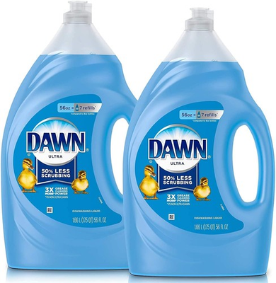 #ad Dawn Dish Soap Ultra Dishwashing Liquid Dish Soap Refill 56 Fl Oz Pack of 2 $22.95