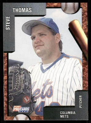 1992 Fleer Columbia Mets STEVE THOMAS RC METS BIRMINGHAM AL